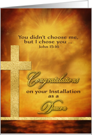 Deacon, Congratulations on your Installation, Gold-Effect card