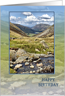 Birthday with a Mountain Landscape from The Lake District card