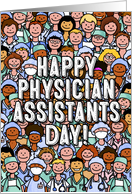 Crowd of Smiling PAs - Physician Assistants Day card