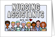 Group of Smiling UAPs - Nursing Assistants Day card