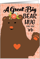 For Wife - Bear Hug on Mother’s Day card