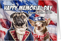 From Couple Happy Memorial Day Patriotic Dogs card