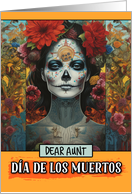 Aunt Dia de Los Muertos Woman card