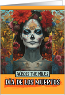 Across the Miles Dia de Los Muertos Woman card
