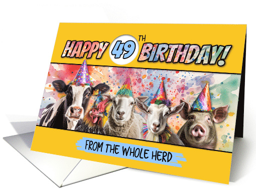 49 Years Old Happy Birthday Herd card (1798296)