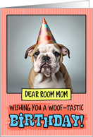 Room Mom Happy Birthday Bulldog Puppy card