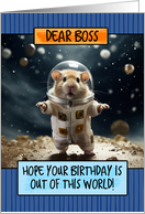 Boss Happy Birthday Space Hamster card