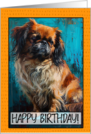 Happy Birthday Chinese Zodiak Year of the Dog card