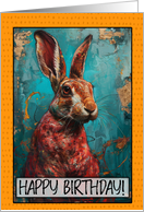 Happy Birthday Chinese Zodiak Year of the Rabbit card