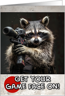 Bachelor Party Paintball Invite Raccoon card