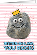 Sister in Law Mother’s Day Rock card