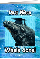 Niece Congratulations Graduation Whale card
