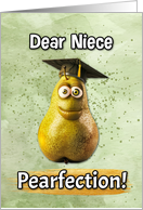 Niece Congratulations Graduation Pear card
