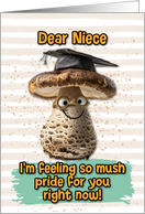 Niece Congratulations Graduation Mushroom card