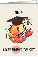 Niece Congratulations Graduation Shrimp card