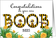 Boobs, boob-bees - boob job congratulations card, Someone having their card