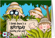 Birthday Safari card