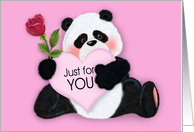 Just for You Panda Bear card