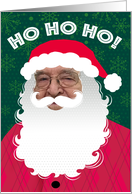 Humorous Santa Selfie Photo Christmas Hohoho card