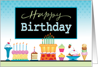 Happy Birthday Cakes Cupcakes Icecream Business card