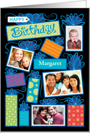 Birthday Presents Custom Photographs Bright Color card