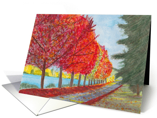 Autumn Trees card (1446786)