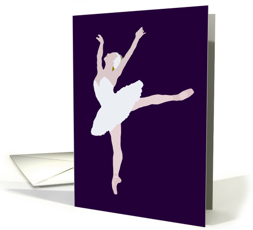Ballerina Arabesque card (1446888)