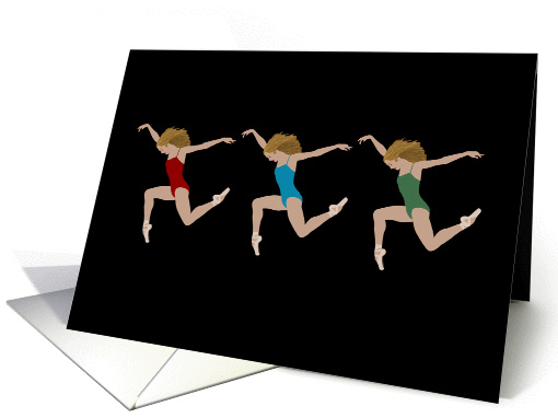 Jumping Ballerina card (1446890)