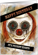 Happy Birthday, Scary Clown card
