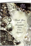 Thank You, For the Music, Pearls and Lace, Soft Lacy Fractal card