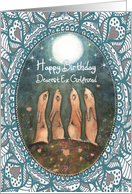 Happy Birthday, Ex Girlfriend, Hares with Moon, Art card