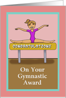 Congratulations On Gymnastic Award Card