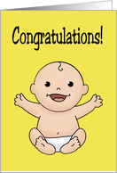 Congratulations On Becoming Great Great Grandparents Card With Baby card