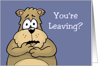 Congratulations On Your Retirement Card With Sad Looking Bear card