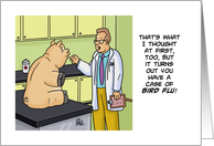 Humorous Doctors’ Day Card With Pig In Doctor’s Examining Room card