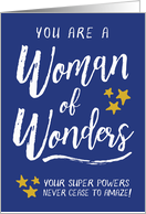 Personal Assistant Thanks - You are a Woman of Wonders! card