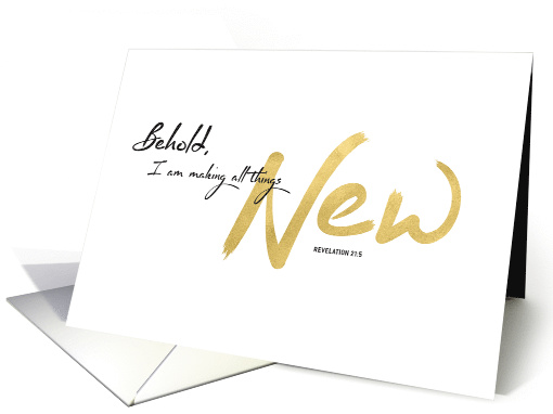 New Year, Scripture - I am Making All Things New card (1479678)