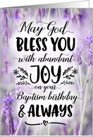 Baptism Birthday, May God Bless you with Joy card