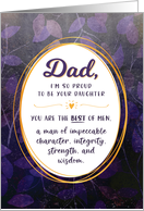 Dad Birthday, I’m Proud to be Your Daughter card