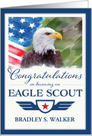 Cusom Front, Eagle Scout Award Congratulations card