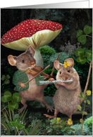 St. Patrick’s Leprechaun Musical Mice card
