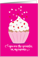 You Are The Sprinkles On My Cupcake Love You card