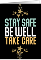 Coronavirus Stay Safe Be Well Take Care Happy New Year card
