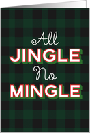 Funny Covid 19 All Jingle No Mingle Christmas card