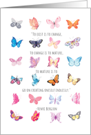Prisoner Encouragement Butterflies So Much Good So Much Potential card