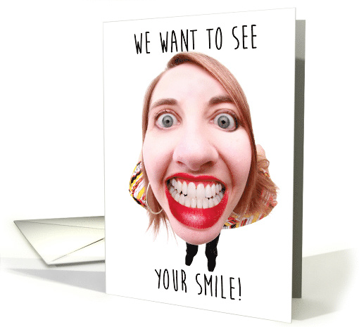 We Want To See Your Smile Dentist Appointment Reminder card (1519330)