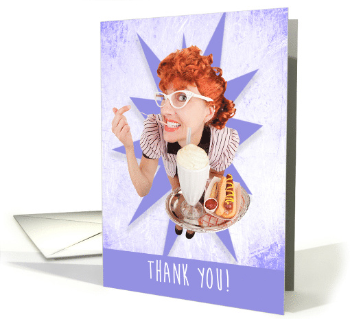 Thank You For Your Service Waitress card (1519332)