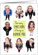 The Many Emotions of an Admin Pro for Administrative Professionals Day card