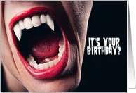 Hope Your Birthday Doesn’t Suck Vampire Humor card