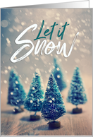 Merry Christmas Let it Snow card